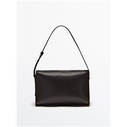 Bolso hombro liso piel