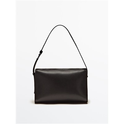 Bolso hombro liso piel
