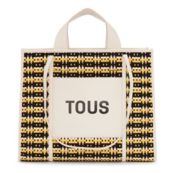 Bolso shopper Tous Amaya Braided - beige