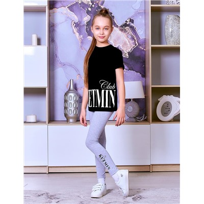 Футболка для девочки KETMIN CLUB цв.Чёрный