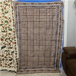 Иранская скатерть в технике Калямкар большая 130х200, винтажная