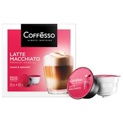 Кофе в капсулах COFFESSO "Latte Macchiato" для кофемашин Dolce Gusto, 8 порций, 102151