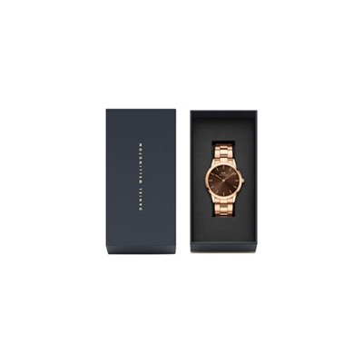Reloj de cuarzo chapado en oro rosa Iconic Link Amber - 40 mm - Rosa dorado y marrón
