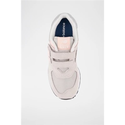 Zapatillas de piel 574 - Gris y rosa