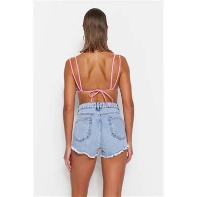 Blue Denim Beach Shorts TBESS23SR00030