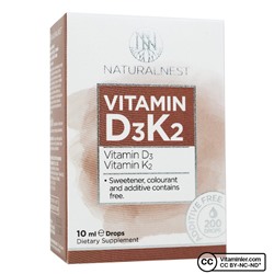 NaturalNest Витамин D3 K2 Капли 10 мл