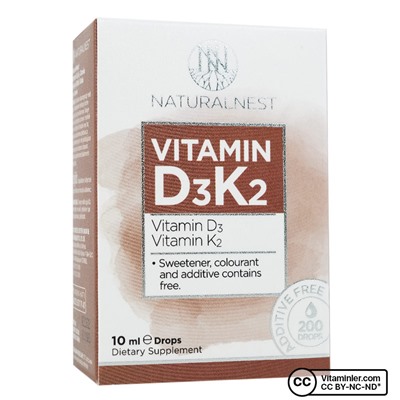 NaturalNest Витамин D3 K2 Капли 10 мл
