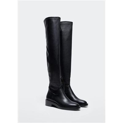 Bota caña alta -  Mujer | MANGO OUTLET España