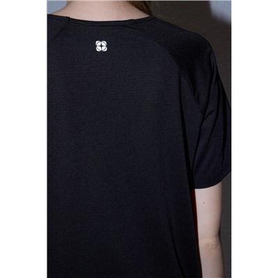 Black Diver/Scuba Fabric Offerctor Printed Sports Sports Thrit Thmss25ts00007