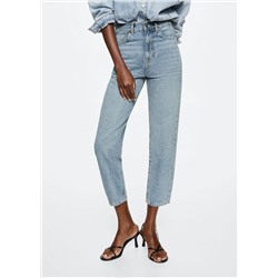Jeans mom tiro alto -  Mujer | MANGO OUTLET España