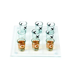 Игра "Пьяные Крестики-нолики", 9 стопок, доска 20 х 20 см