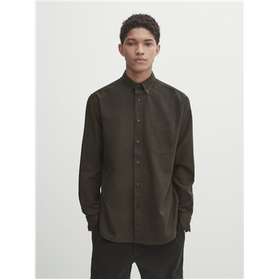 Camisa oxford algodón regular fit