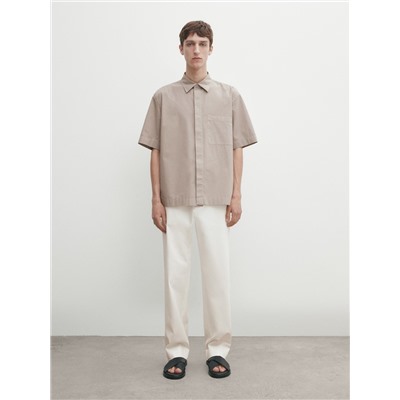 Camisa popelín manga corta
