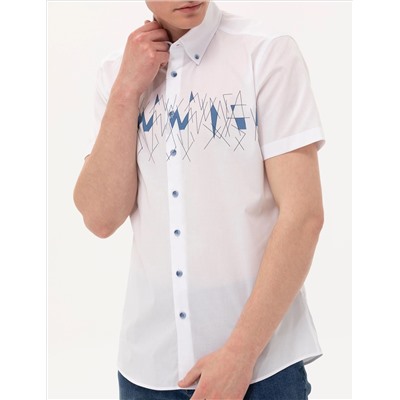Laciverert Ex. Рубашка с коротким рукавом Slim Fit