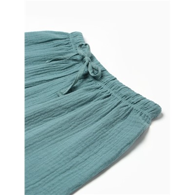 Комплект домашний женский (рубашка, шорты) KAFTAN Basic размер 44-46, зеленый
