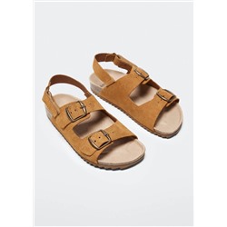 Sandalia piel hebillas -  Niña | MANGO OUTLET España