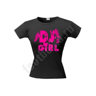 Футболка "DJ's girl" светится в УФ