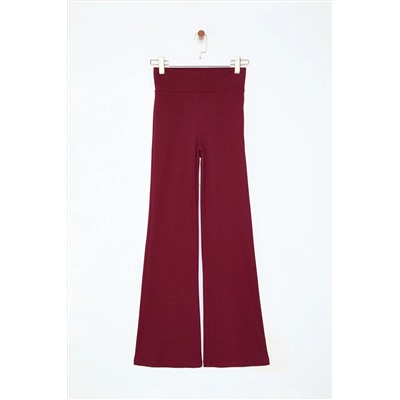 Bordeaux Wide Leg/испанская PACA High Taiste Interlok Гибкие вязаные штаны Twoaw25pl00006