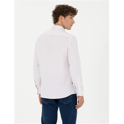 Bordeaux Slim Fit рубашка с длинным рукавом