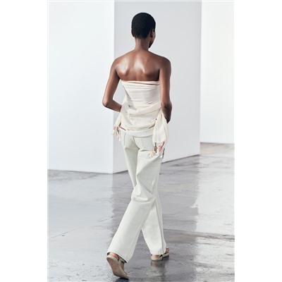 JEANS ZW COLLECTION WIDE LEG TIRO ALTO