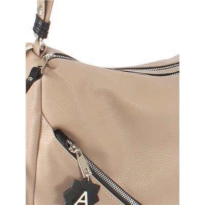 Сумка женская искусственная кожа ADEL-254/1в. 2отдел. плеч/ремень,  кофе/черный  245920
