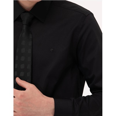 Классическая рубашка с длинным рукавом Black Slim Fit