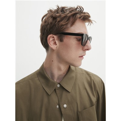 Sobrecamisa algodón bolsillo pecho
