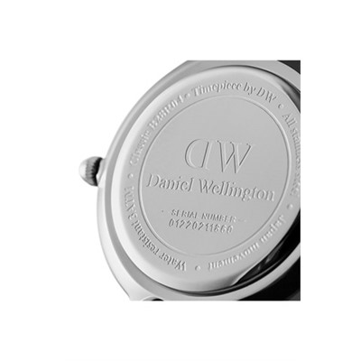 Reloj de cuarzo de poliéster Petite Cornwall - Negro y plateado
