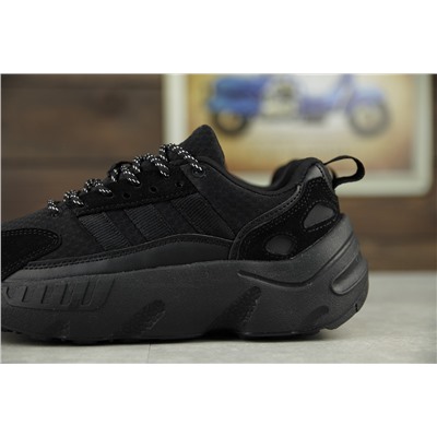 Aдidas Zx 22 Boost ‘Solid Black’ из натуральной замши и нейлона