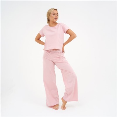 Пижама женская (футболка и брюки) KAFTAN "Basic" размер 48-50, цвет розовый