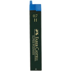 Грифели для механических карандашей Faber-Castell "Super-Polymer", 12шт., 0,7мм, H
