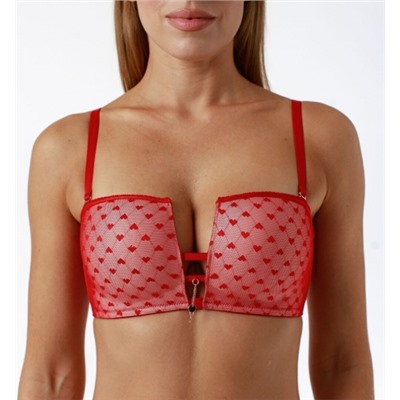 COQUETTE REVUE Бюстгальтер на поролоне бескостный HEARTS 55145-28