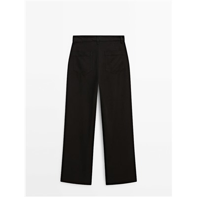 Pantalón fluido lyocell pinzas