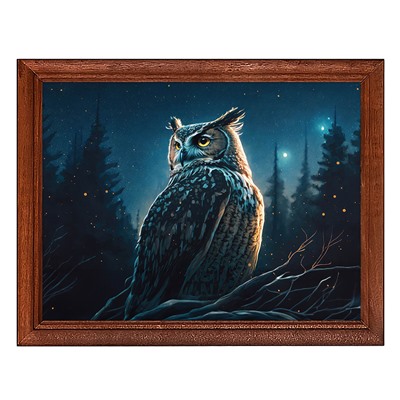POSG-0295 Постер в рамке 23x17см Сова