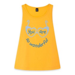 Camiseta de tirantes - 100% algodón - amarillo