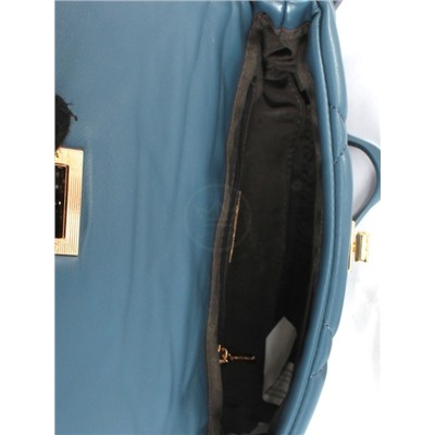 Сумка женская искусственная кожа DJ-CM 6790-BLUE,  1отд,  плечевой ремень,  синий 257703