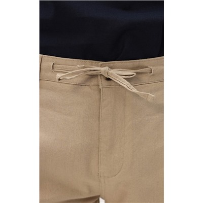 Шорты лен F111-0960-1 d.beige