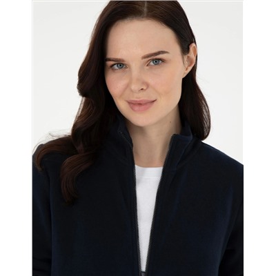 Navy Blue Comfort Fit Polar Cardigan