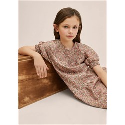 Vestido estampado floral -  Niña | MANGO OUTLET España
