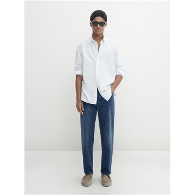 Camisa oxford algodón soft wash regular fit