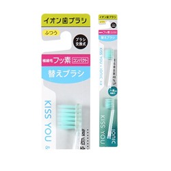 HUKUBA DENTAL Сменные головки для ионной зубной щётки с фтором КЛАССИЧЕСКОЙ (Средней жёсткости) 2 шт. / 120