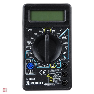 Мультиметр цифровой  РОКОТ DT-832