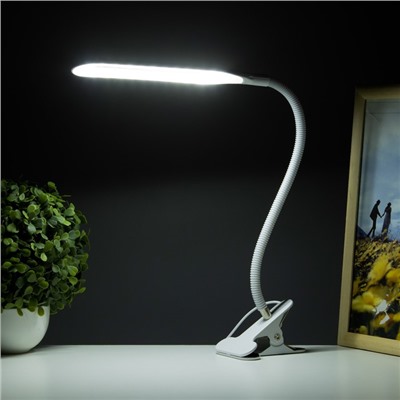 Светильник настольный на прищепке «Офисный белый» 24LED USB 11×7.5×60.5 см RISALUX