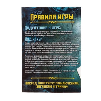 Книга-квест «Загадка подземного лабиринта», версия 1, 7+