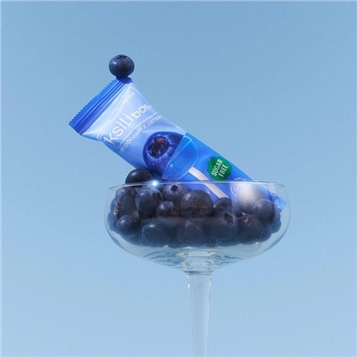 Леденец на палочке Ksilibon Lollipop Голубика, 1 шт.