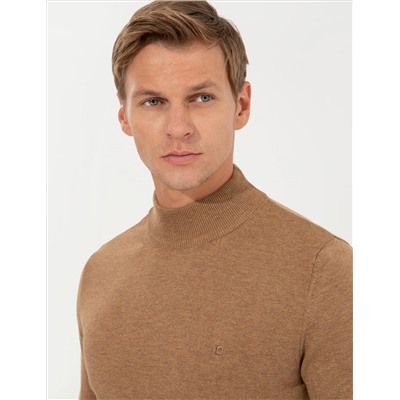 Camel Melanj Slim Fit Half Fisherman воротник Основной вязаный свитер