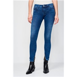Pantalón skinny fit Luz Ankle Zip - Azul