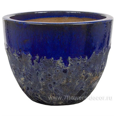 Кашпо Nobilis Marco "Blue volcano Round" (керамика), D46хН38 см