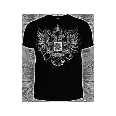 Футболка серая "Герб России" арт.14-1662 SALE