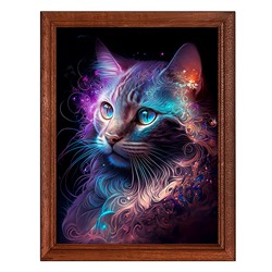 POSV-0408 Постер в рамке 17x23см Сюрреалистичный кот